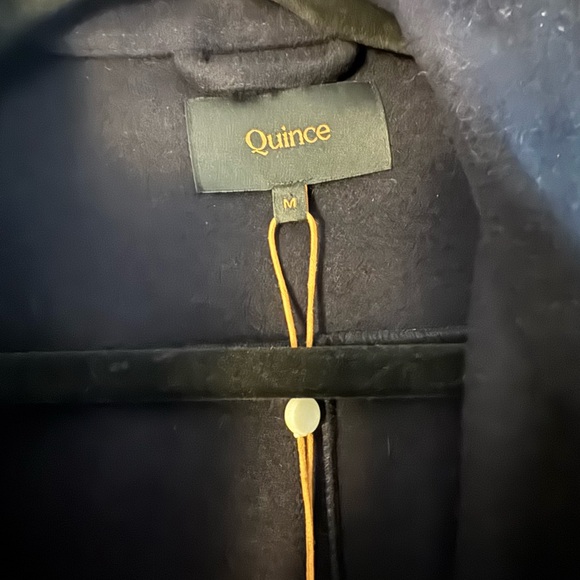 Quince Men's Navy Button-Up Wool Chore Jacket - NWT - Picture 4 of 7